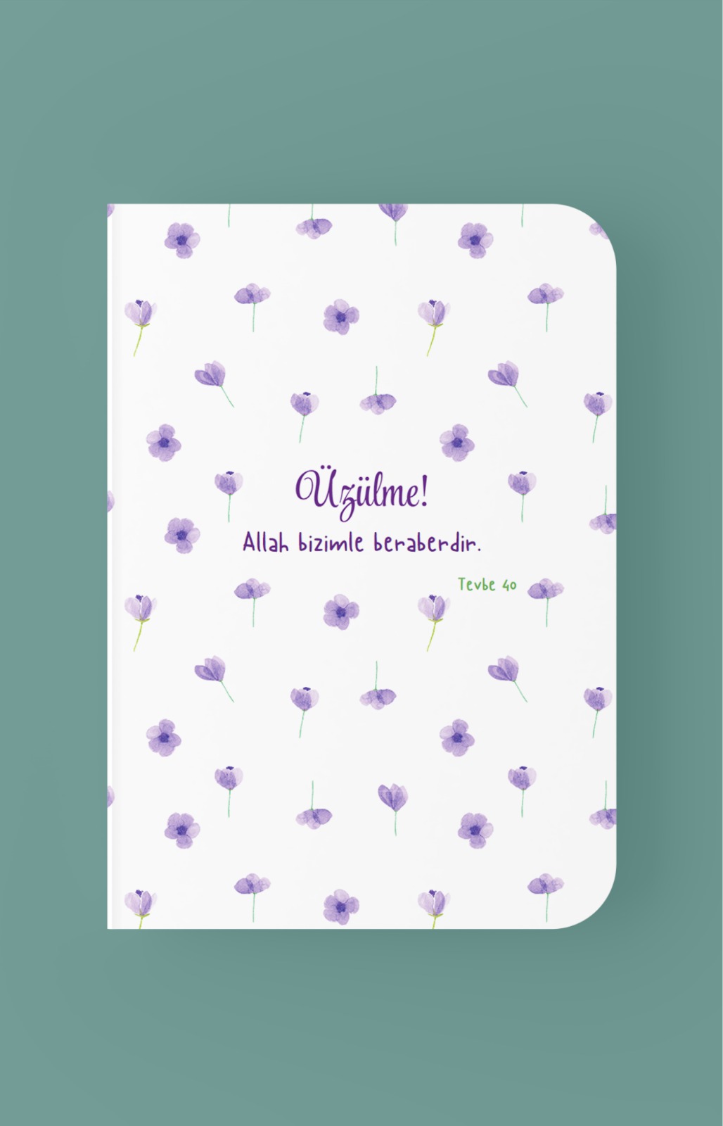 Üzülme Allah Bizimle Beraberdir Mini Defter - A6 Çizgili